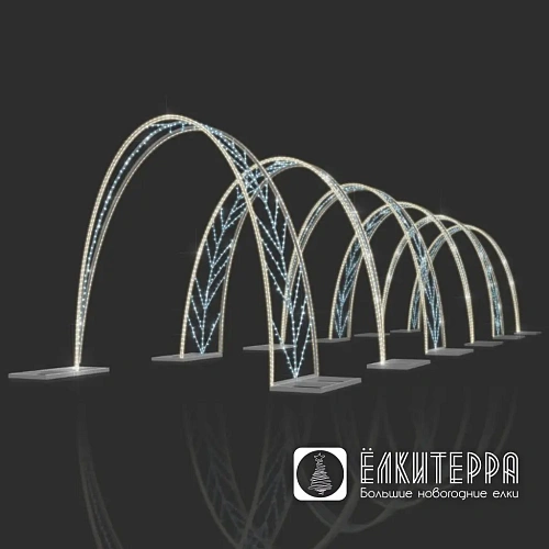 Туннель световой новогодний Петиоле